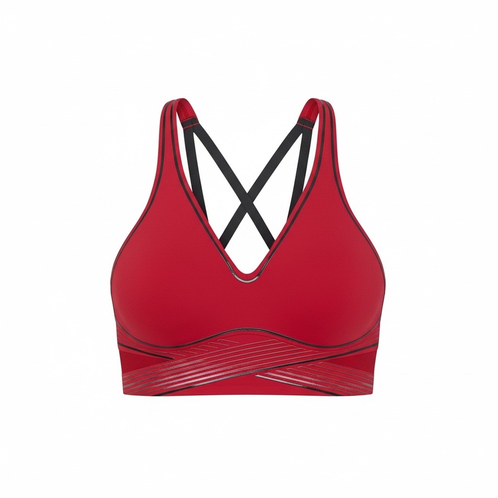 Victoria’s Secret XDEFINETM Wireless Sports Bra Red XL Strappy Back